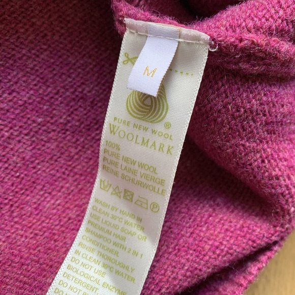 Munrospun Tank Top Knitted Waistcoat Size Medium Pink Sweater Vest WOOL - Picture 4 of 9